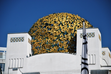Detail of Secession hall, Viennaのeditorial素材