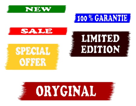 Set off stickers   のイラスト素材