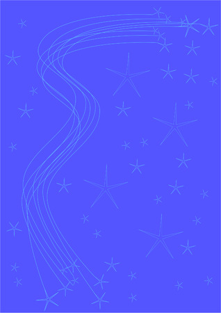 Blue abstract background with stars.のイラスト素材