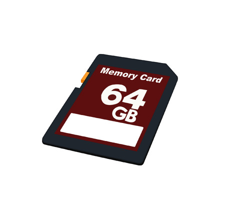 SD cardのイラスト素材