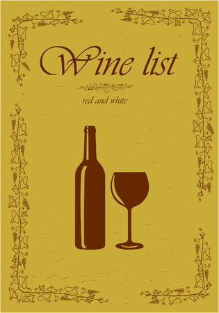 Wine list.のイラスト素材