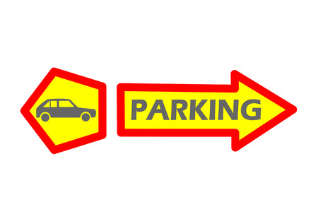 Car parking tag - vector illustration.のイラスト素材