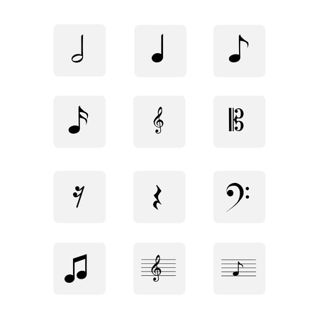 Vector notebook icons setのイラスト素材