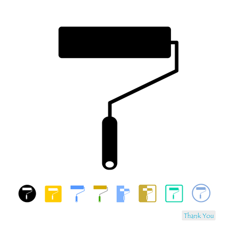 Paint roller iconのイラスト素材