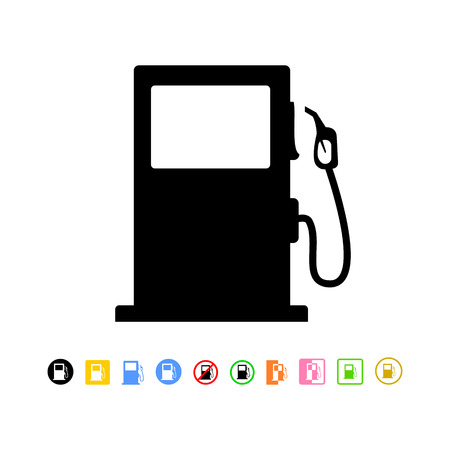 gas station iconのイラスト素材