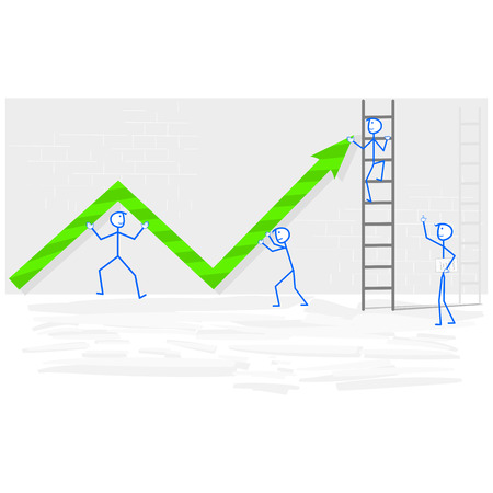 Vector teamwork concept illustrationのイラスト素材