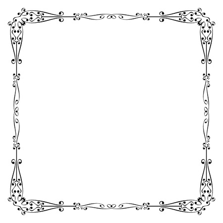 Decorative frame and borderのイラスト素材