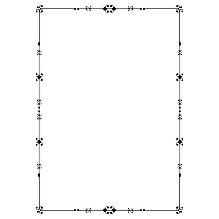 Decorative frame and borderのイラスト素材