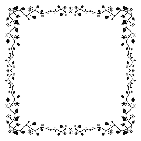 Decorative frame and borderのイラスト素材