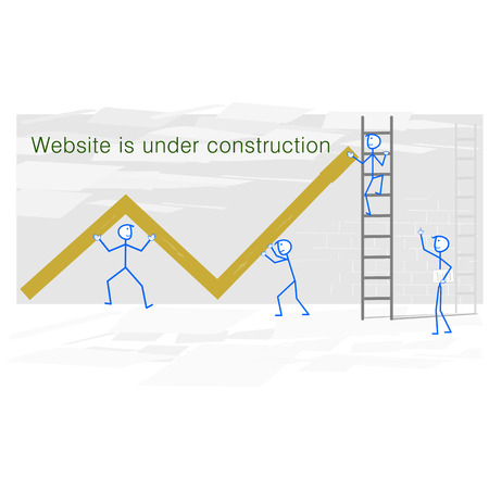 Website under construction page - vector illustrationのイラスト素材