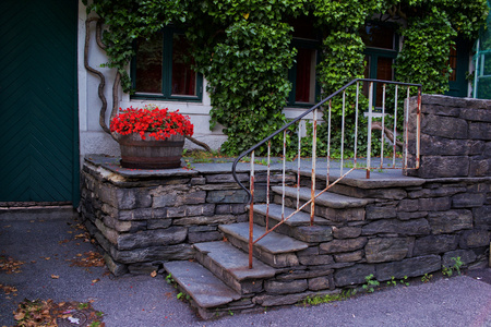 Secluded courtyardのeditorial素材