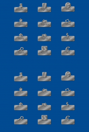 Metal buttonsのイラスト素材
