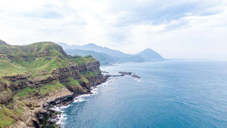Coastline of the northeast corner of Taiwanの写真素材
