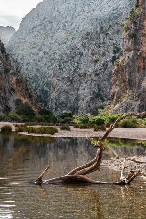 Hiking holidays Mallorca, Spain. Paradise for bikers. Adventure travel.の写真素材