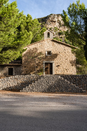 Old church called San Lorenzo in Majorca Spain