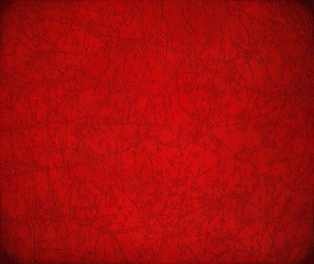 Antique cracked red leather background with text spaceの写真素材