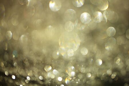 Silver Bokeh and Lights Background