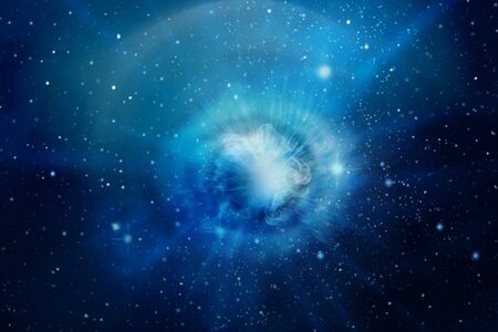 High Energy Explosion in Space Concept Illustration