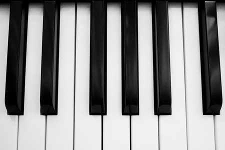 music piano top viewの写真素材