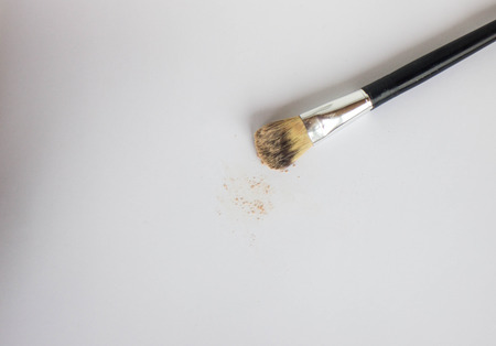 cosmetics makeup brush powder and other fashionable women's clothesの写真素材