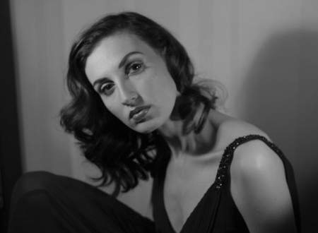 portrait of a beautiful girl in the image celebrity movie star old Hollywood past makeup beauty fashion styleの写真素材