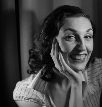 portrait of a beautiful girl in the image celebrity movie star old Hollywood past makeup beauty fashion styleの写真素材