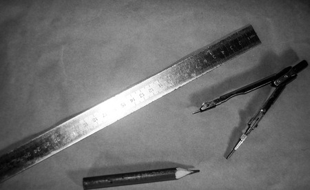 education knowledge of office books pencils ruler pens school Universityの写真素材