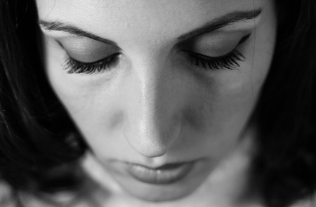 portrait of beautiful European girls in various images