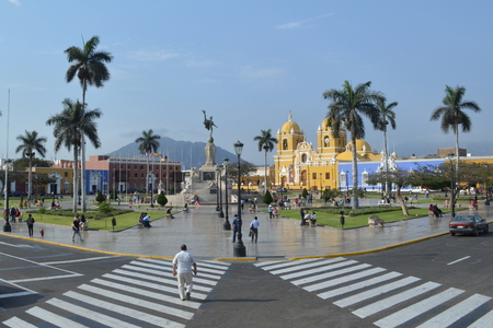 Plaza de Armas, Trujillo, Peruのeditorial素材