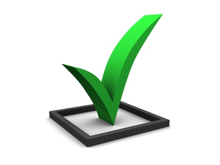 Green Checkmarkの写真素材