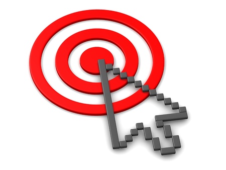 Target and Cursor 3Dの写真素材