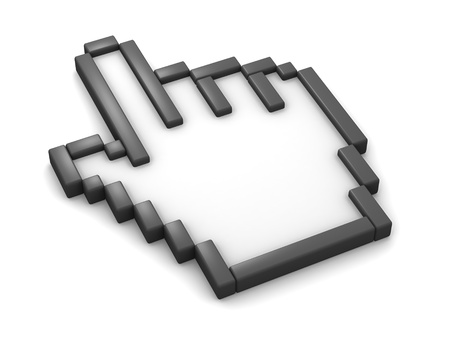 Hand Cursor 3Dの写真素材