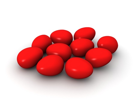 3D Easter Eggsの写真素材