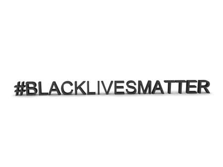 3D Text saying black lives matter. 3D Rendering isolated on white.の写真素材