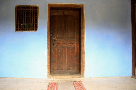 Cluj-Napoca 07.10.2010 Entrance of secular house from Transylvaniaのeditorial素材