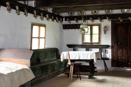 Cluj-Napoca 07.10.2010 Interior of Transylvanian houseのeditorial素材