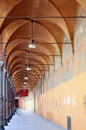 Bologna 09.12.2010 - Typical street from Bologna, Italia