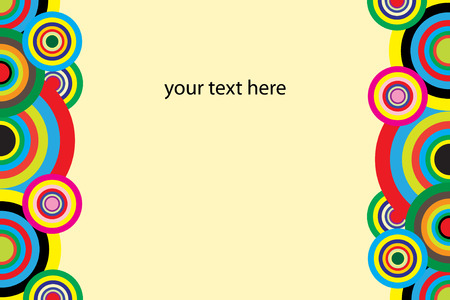 Graphic illustration of modern greeting cardのイラスト素材