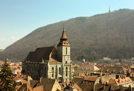 Central square from Brasov city. の写真素材