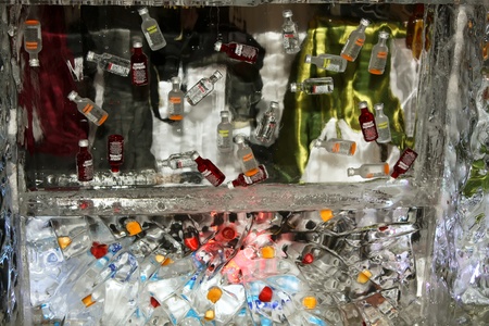Cluj Napoca, Romania - January 30, 2011 - Bar from ice at Expo Transylvaniaのeditorial素材
