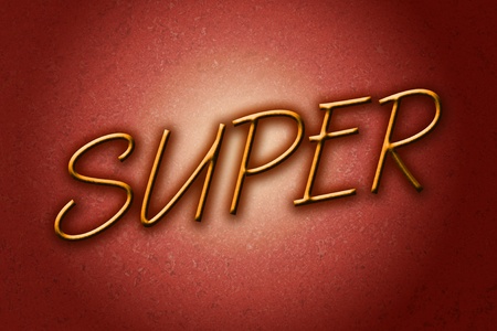 Super word over grunge backgroundの写真素材