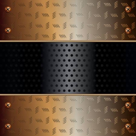 Graphic illustration of technology background with metallic componentsのイラスト素材