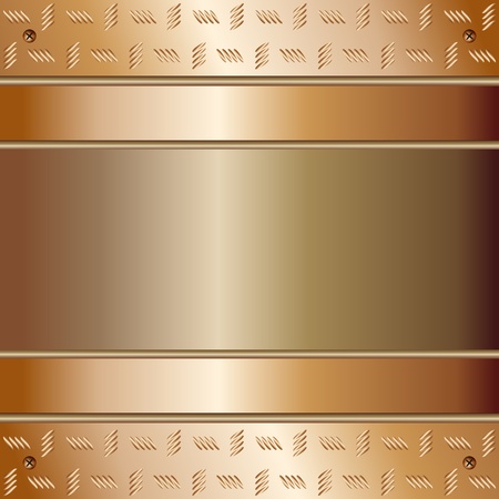 Graphic illustration of technology background with golden platesのイラスト素材