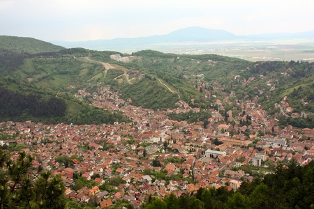 Aerial view of neighborhood Scheii Brasovului