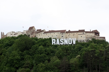 Rasnov, Romania - 13.05.2012 - The very old fortress from Rasnov, Transylvaniaのeditorial素材