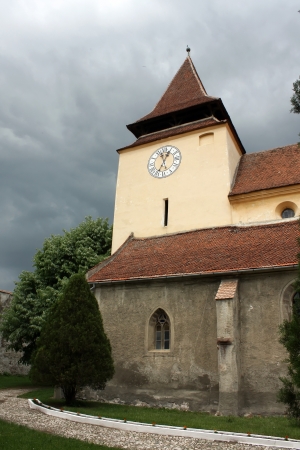 Ghimbav, Romania - 13.05.2012 - Fortified church from Ghimbav, Transylvaniaのeditorial素材