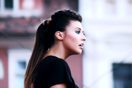 Brasov, Romania - 17.07.2012 - Antonia performing live on stage at Brasovのeditorial素材