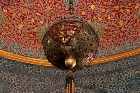 Istanbul, Turkey - 30 06 2014 - Part of very old chandelier from Topkapi palaceのeditorial素材