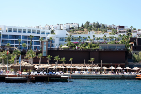 Yalikavak, Turkey - 23 06 2014 - Frontal view of Delta Beach Resortのeditorial素材