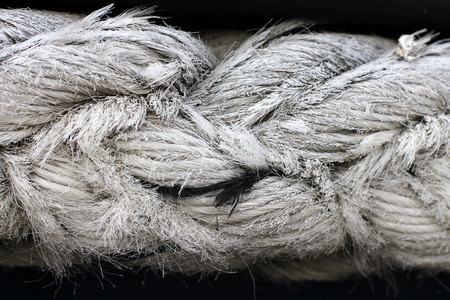 Nautical rope, closeup background textureの写真素材